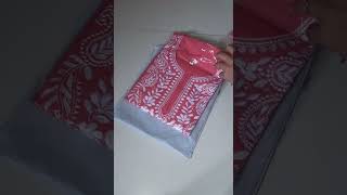 Meesho Chikankari Kurti unboxing #meesho #Chikankari #Kurti #unboxing #review #shorts #fashion