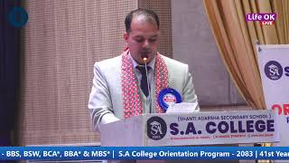 S.A. College Orientation Program - 2083