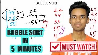 Bubble Sort Algorithm - Hindi - Trick Teacher