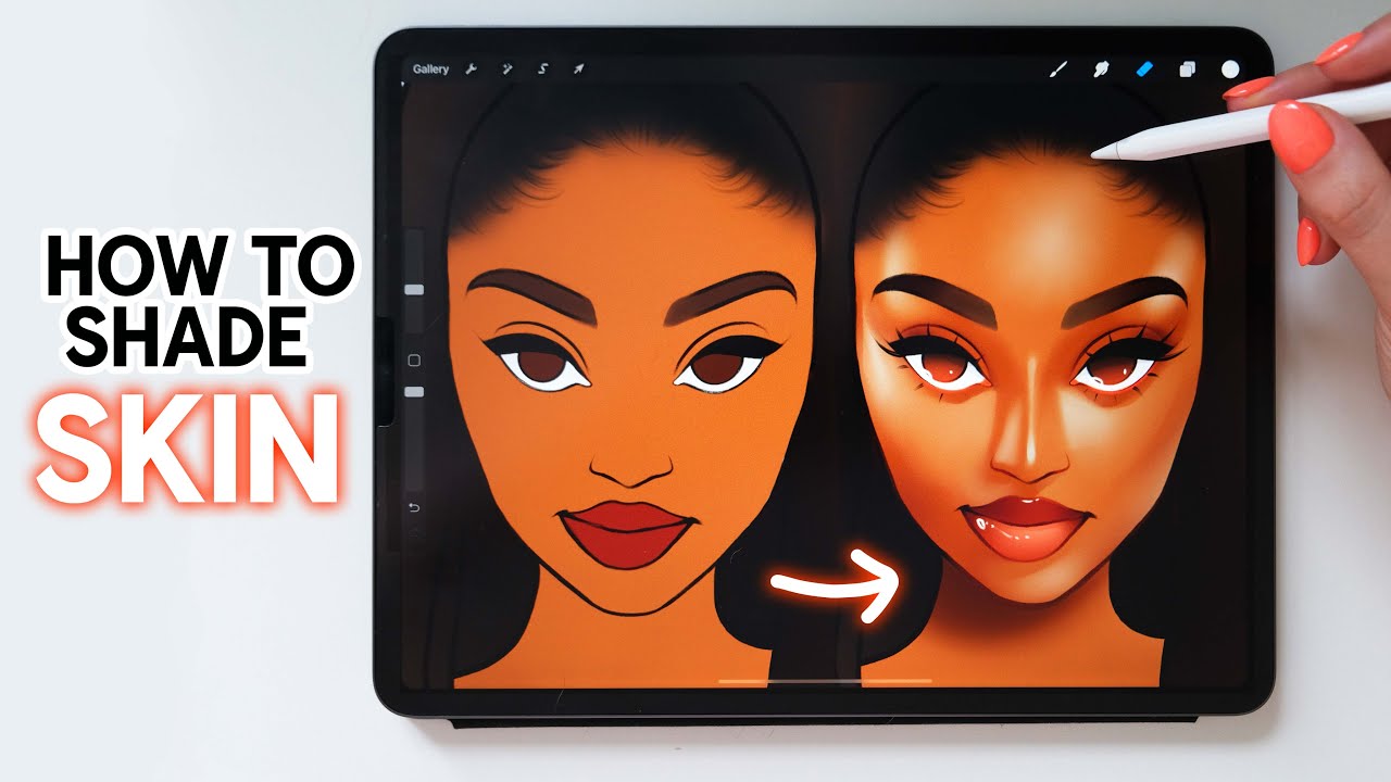 How To Shade Skin Procreate Tutorial Youtube
