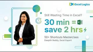 50+ Excel Shortcuts in 30 Minutes — Save 2 Hours Every Day