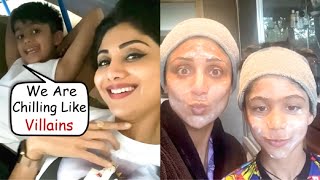 Shilpa Shetty CUTE Video With Son Viaan Kundra For His 8th Birthday Party
