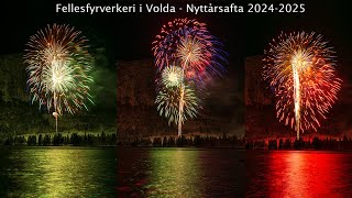 Fellesfyrverkeri i Volda - Nyttårsafta 2024-2025