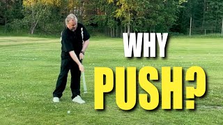 Why push forward and not pull forward? Understand the effortless golf swing...