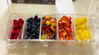 Chilled Fruit Tray For Parties (AMAZING AMAZON FIND)