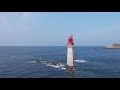 Drone flight over Cézembre (Saint-Malo, France)