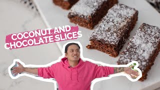 So, let's cook, salted coconut chocolate slices