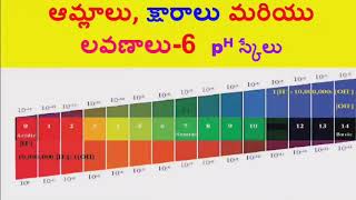 Acids bases and salts(T.M) ఆమ్లాలు క్షారాలు మరియు లవణాలు-6 PH స్కేలు పదవతరగతి భౌతిక రసాయన శాస్త్రం