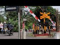 Railroad Crossing Indonesia - Heavy Traffic