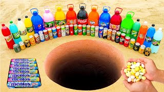 Mentos vs Big Coca-Cola, Chupa Chups, Mtn Dew, Pepsi, Fanta, Mirinda, Other Soft Drinks Underground!