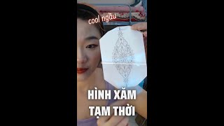 Review hình xăm tạm thời chơi không hậu quả duy trì nhiều ngày từ Inkaholic | Momo Review | #Shorts