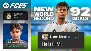 Can Ronaldo Junior Break MESSI´S Record? - FC 25 My Player