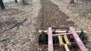 Fire break harrowing