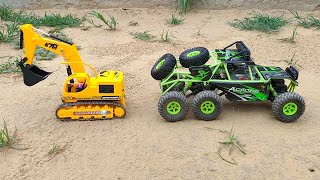RC Car vs JCB | RC Monster Truck Rock Crawler | RC Rock Crawler Pulling