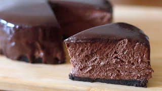 Easy Dessert Chocolate Cheesecake Just Stir No Gelatin No Oven