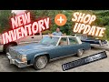 NEW 39k Mile Cadillac Brougham D’Elegance + Inventory UPDATE WALK AROUND Whats coming up? SHOP TOUR