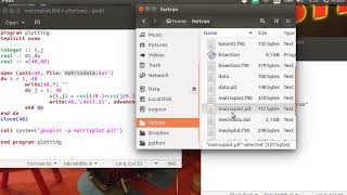 Plot Matrix in Color Using Gnuplot Directly in Fortran Code