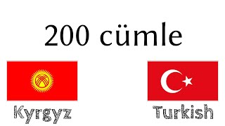 200 cümle - Kırgızca - Türkçe