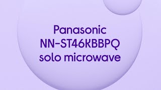 Panasonic NN-ST46KBBPQ Solo Microwave - Black - Product Overview