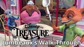 NEW  Jumbeaux's Sweets Walk-Through | Disney Treasure | Disney Cruise Line