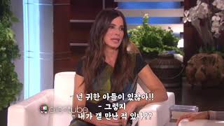 [엘렌쇼] 산드라 블록 아들에 대해서 sandra bullock 자막