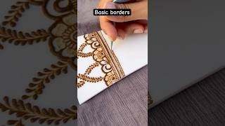 How to make basic borders ? Watch till the end ! #henna #hennaartist #bangalore #coimbatore