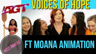 How far i'll go | Voices of Hope Ft Moana Animation | sync | AGT | America's got Talent | Best Choir