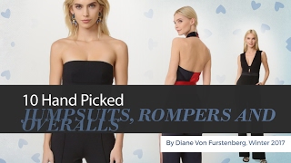 10 Hand Picked JUMPSUITS, ROMPERS AND OVERALLS By Diane Von Furstenberg, Winter 2017