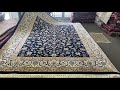 Persian Navy Nain, Size 400x300 cm, 800 points quality #premiumpersiancarpets