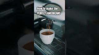 The PERFECT Americano ☕️ #barista #homebarista #americano #espressobar