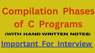 Compilation of C Program (Lec- 2) #ctutorial