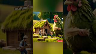 Beautiful Story | This Hen Builds a House | A Mother's Sacrifice | #hen #ai #shorts #ytshorts