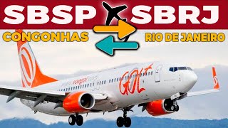 BOEING 737 - 800| CONGONHAS ✈ RIO DE JANEIRO -  BATE E VOLTA - REDE IVAO - VENHA VOAR COM A GENTE