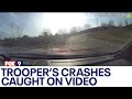 Dashcam video: MN trooper involved in 4 crashes before deadly wreck