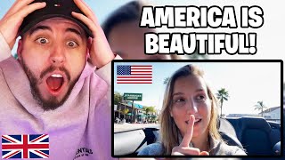 Brit Reacts to European's First Impressions of AMERICA!! (California🌴)