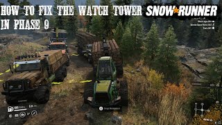 How To Build The Final Watch Tower In Snowrunner New Phase 9 Update/DLC Cautiousness Contract Guide