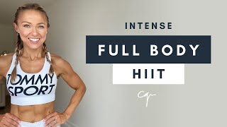 30 Min INTENSE FULL BODY HIIT Workout at Home | No Equipment