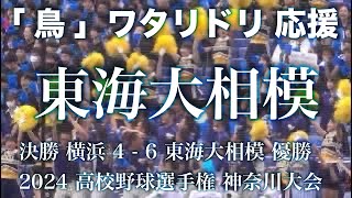 東海大相模 《 ワタリドリ 応援 》試合前 決勝 横浜高校 4 - 6 東海大相模｜第106回全国高校野球選手権神奈川大会 2024年7月24日(水)