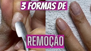 Removendo esmalte em gel sem danificar a unha natural