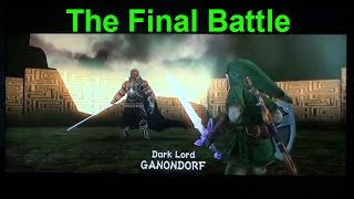 The final battle Ganon's puppet Zelda,Dark beast ganon and Dark Lord Ganondorf