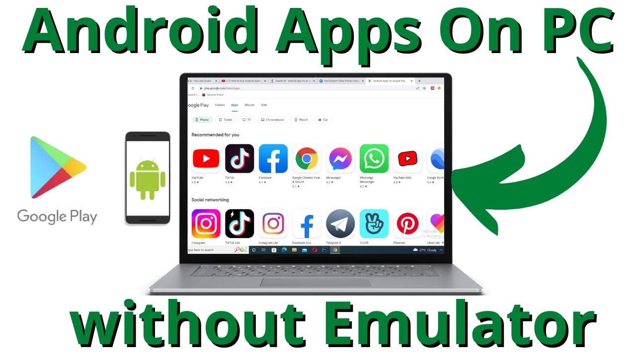 How To Run Android Apps On PC Without Emulator? Use Android App On PC ...