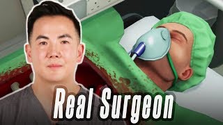 A Real Surgeon Performs Surgery In Surgeon Simulator • Professionals Play