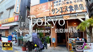 【4K】Tokyo Walk→Shoinjinjamae A city where history and trends intertwine town Setagayaku 2024.3