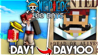 I Survived Minecraft One Piece For 100 Days As a Marine… This Is What Happened