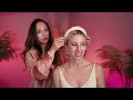 asmr bridal hair styling u0026 wedding hair accessories fixing ✨