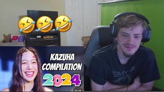 This was entertaining!! Kazuha - 2024 Funniest Moments | REACTION