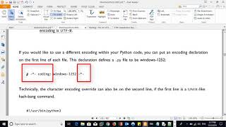Character Encoding of Python Source Code