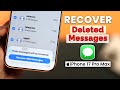 How to RECOVER Deleted Text Messages on iPhone 17 Pro Max | Pro