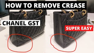 How To Remove Crease And Restore The Shape Of Your Designer Bag | Chanel grand shopping tote