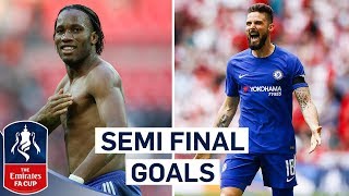 Giroud's Quick Feet and Zola's Stunning Turn | Chelsea's Best Semi Final Goals | Emirates FA Cup